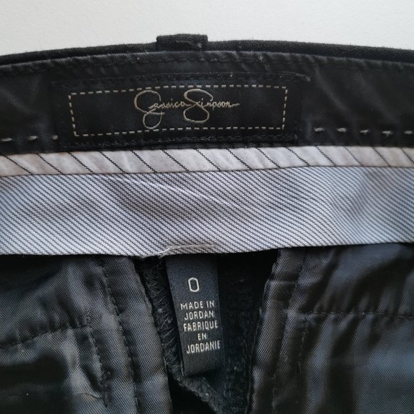 Jessica Simpson Women Wide Leg Black Trousers  - Size 0 - Picture 2 of 3